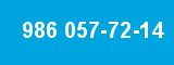 986 057-72-14